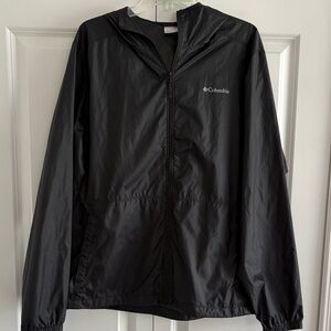 Columbia Black Windbreaker Jacket Size M